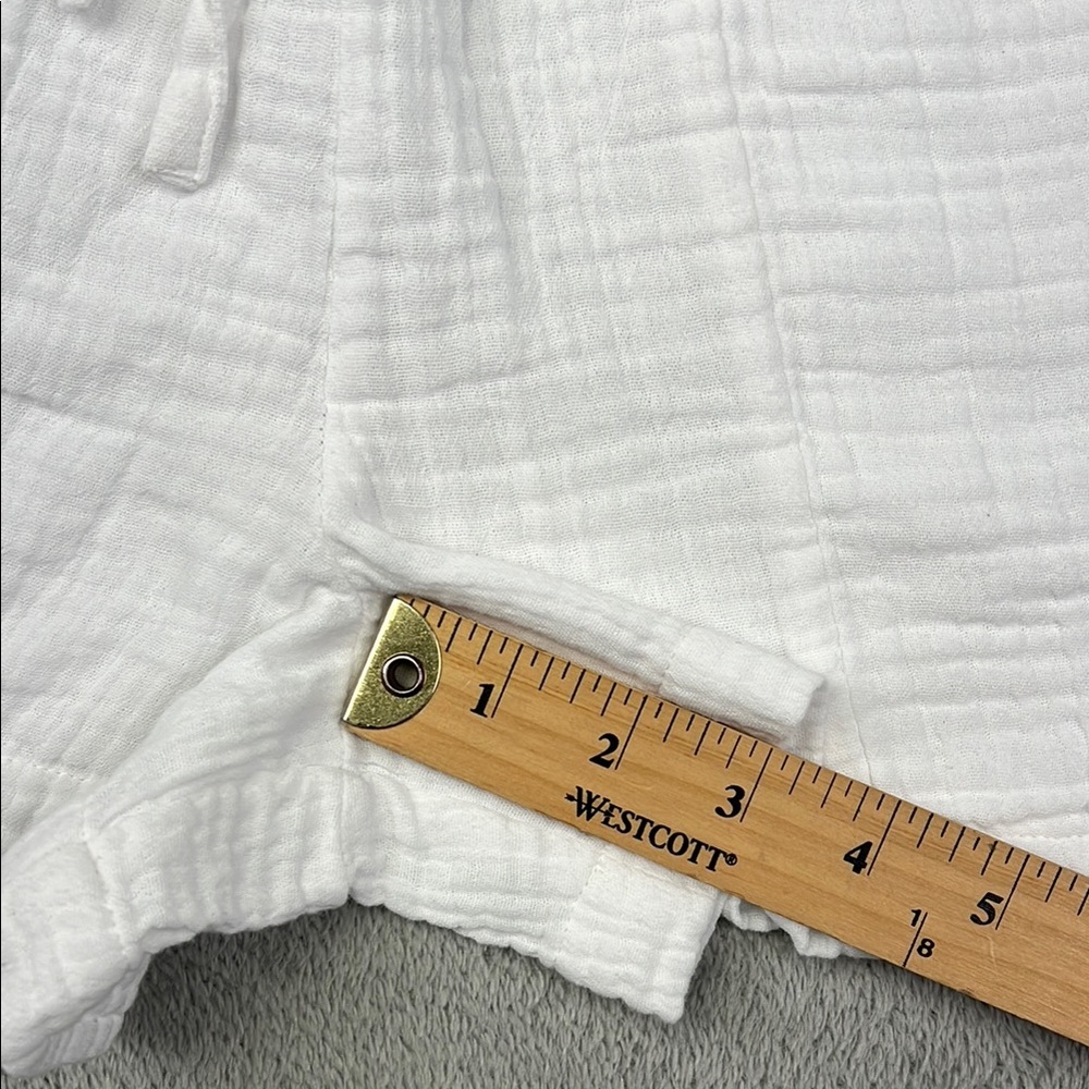 MATE The Label XS 100% Organic Gauze Short‎ Women's White Shorts - Picture 4 of 12